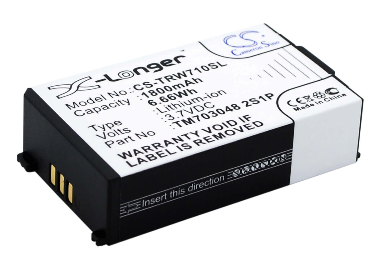 3.7V, Li-ion, 1800mAh, Headset battery fits Tritton, Tm703048 2s1p, Warhead 7.1, 6.66Wh Wireless Headset Cameron Sino Technology Limited