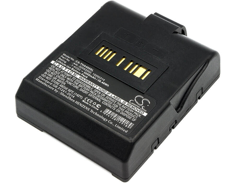 7.4V, Li-ion, 5200mAh, Portable Printer battery fits Tsc, 15200314, Alpha 4l, 38.48Wh Portable Printer Cameron Sino Technology Limited