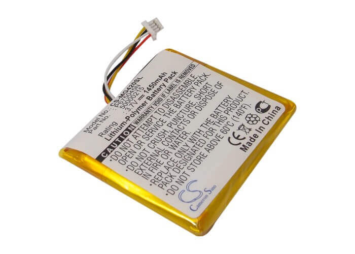 3.7V, Li-Polymer, 1450mAh, GPS battery fits Typhoon, 50000215, Myguide 4200, Myguide 4228, 5.37Wh GPS, Navigator Cameron Sino Technology Limited