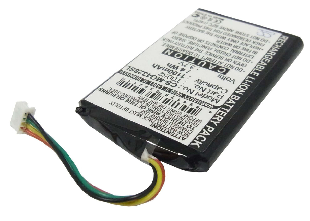 3,7V, Li-ion, 1100mAh, batterie GPS compatible avec Typhoon, Cm-2, Myguide 4328, Myguide 4328 Bt, 4,07Wh GPS, Navigator Cameron Sino Technology Limited