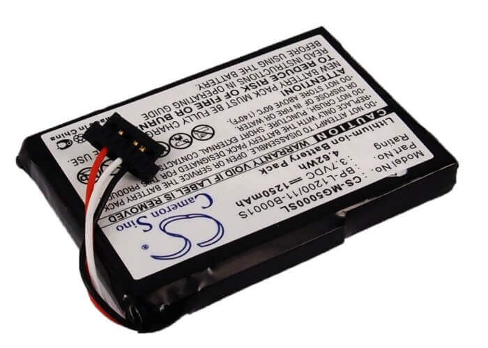3,7V, Li-ion, 1250mAh, batterie GPS compatible avec Typhoon, 541380530001, Myguide Silverguide 5000, Myguide Silverguide 5000 Nav, 4,63Wh GPS, Navigator Cameron Sino Technology Limited