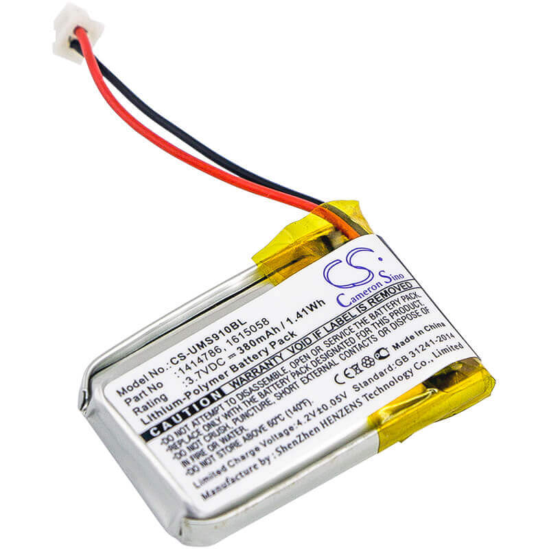 Barcode Scanner Battery For Unitech, Ms910, Ms910-cubb00-sg, Ms910-cubb00-tg 3.7v, 380mah - 1.41wh Barcode Scanner Cameron Sino Technology Limited