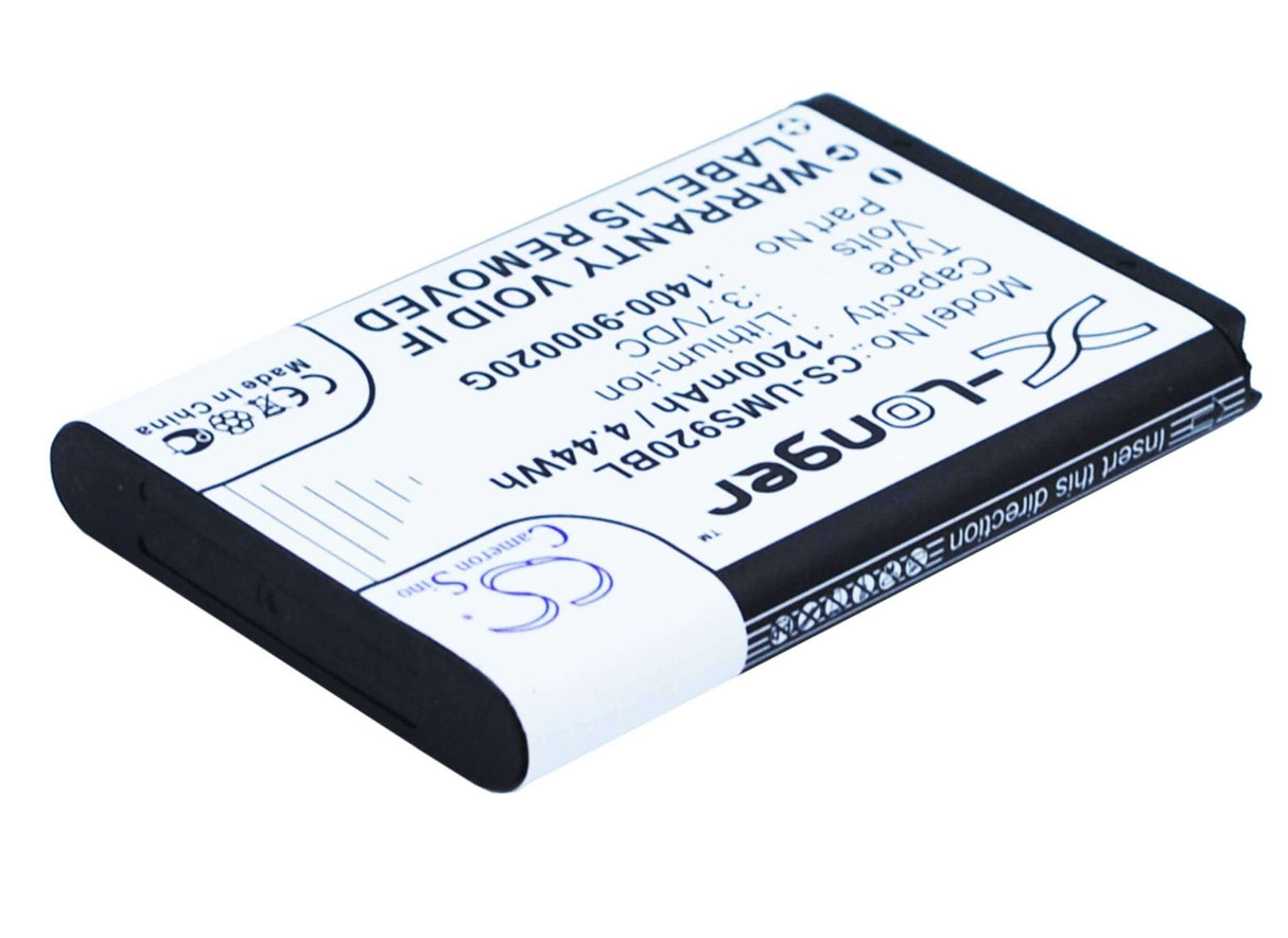 Barcode Scanner Battery For Unitech Ms920 3.7v, 1200mah - 4.44wh Barcode Scanner Cameron Sino Technology Limited