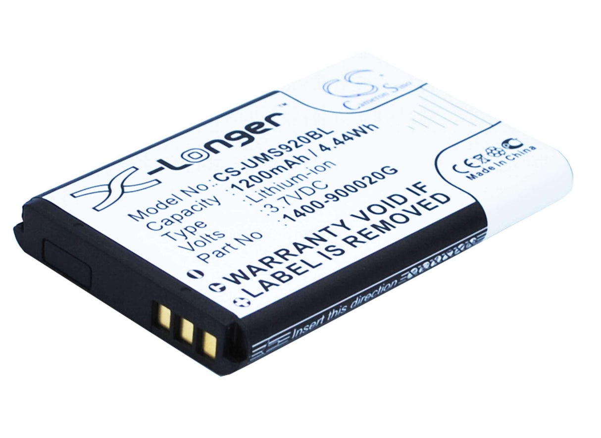 Barcode Scanner Battery For Unitech Ms920 3.7v, 1200mah - 4.44wh Barcode Scanner Cameron Sino Technology Limited
