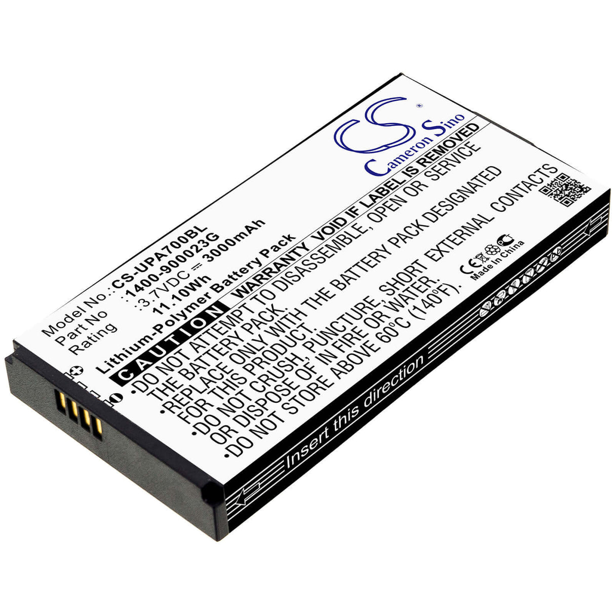 Barcode Scanner Battery For Unitech Pa700 3.7v, 3000mah - 11.10wh Barcode Scanner Cameron Sino Technology Limited