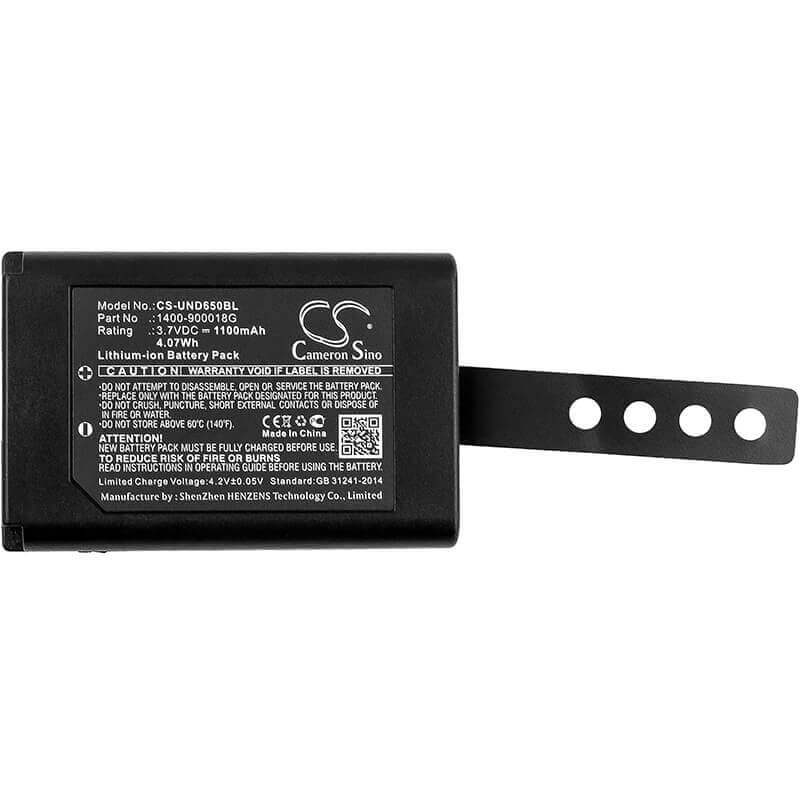 Batterie de scanner de codes-barres pour Unitech, Rd650, Srd650, 3.7v, 1100mah - 37.00wh Scanner de codes-barres Cameron Sino Technology Limited