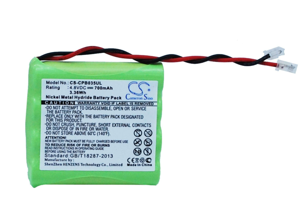 4.8V, Ni-MH, 700mAh, Cordless Phone battery fits Universel, Aaa X 4, 3.36Wh Cordless Phone Cameron Sino Technology Limited (Cordless Phone)