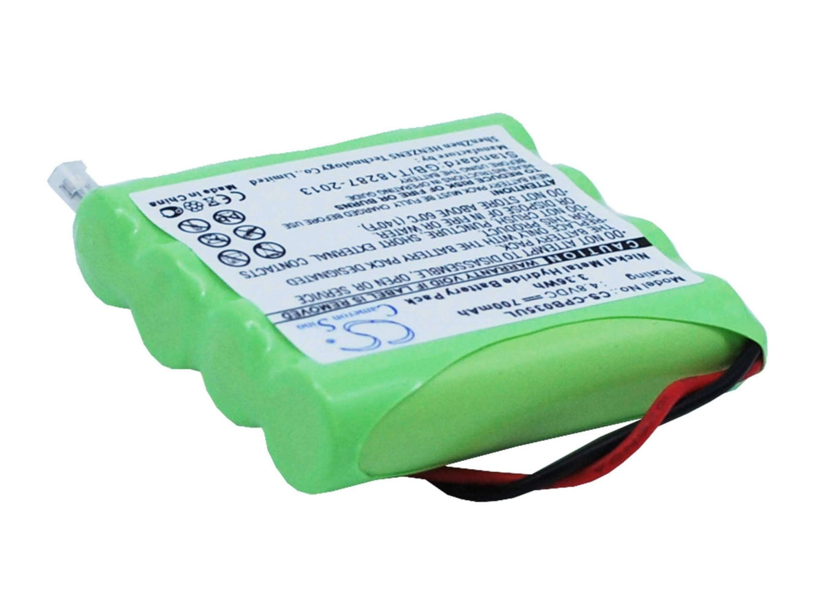 4.8V, Ni-MH, 700mAh, Cordless Phone battery fits Universel, Aaa X 4, 3.36Wh Cordless Phone Cameron Sino Technology Limited (Cordless Phone)