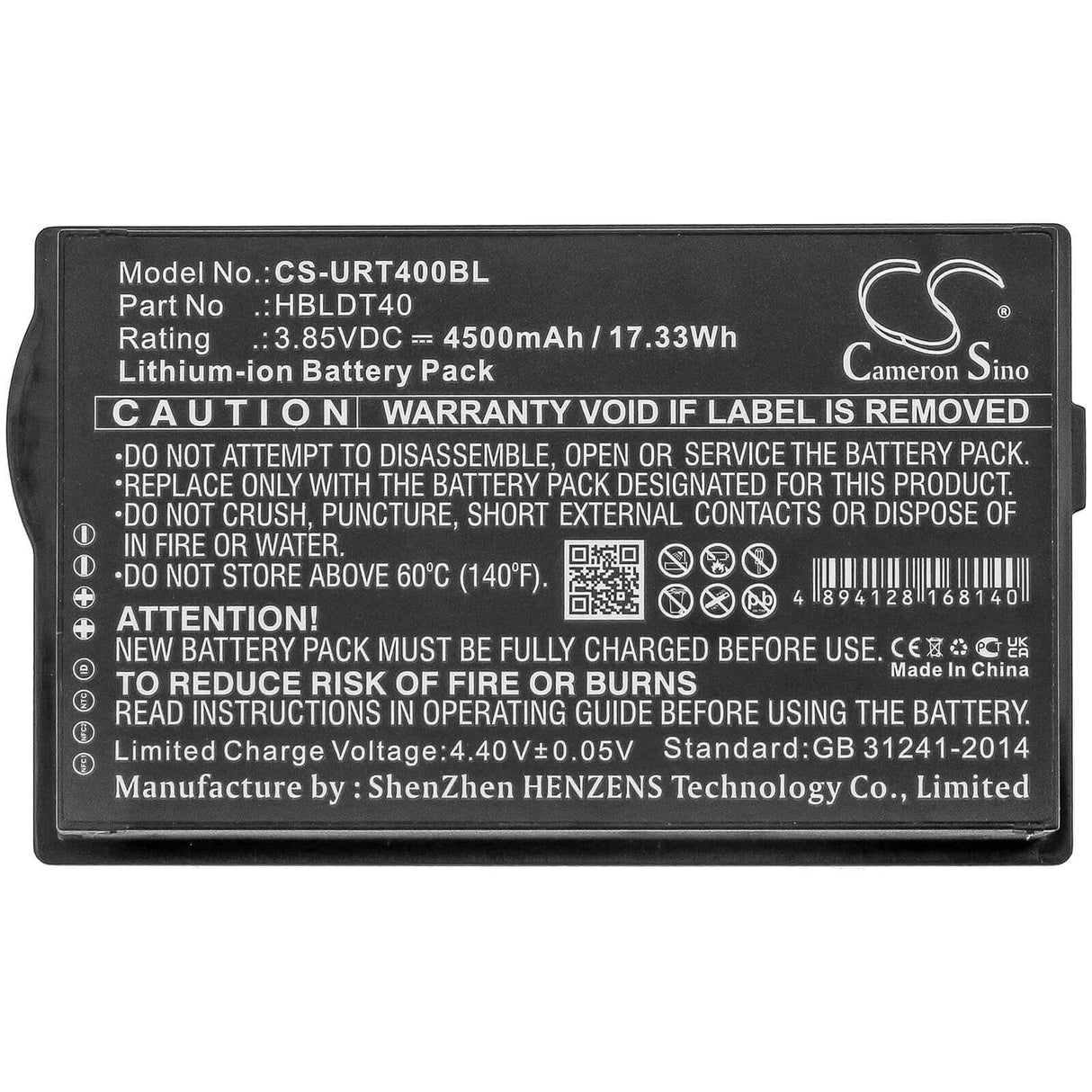 Battery For Urovo, Dt40 3.85v, 4500mah - 17.33wh Batteries for Electronics Cameron Sino Technology Limited (Suspended)