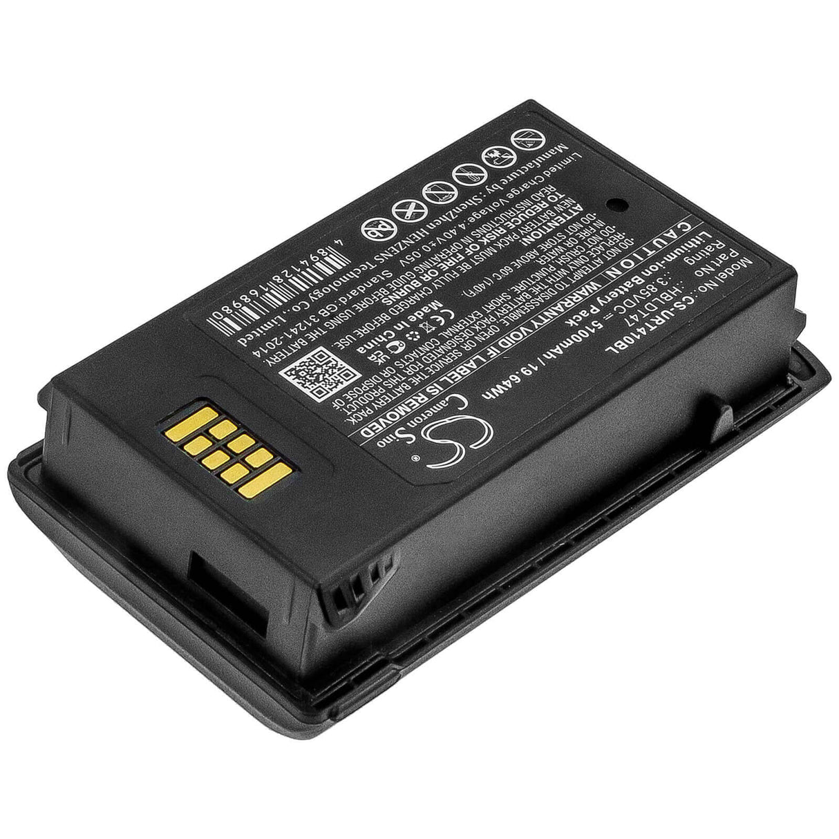 Batterie de scanner de codes-barres pour Urovo, Rt40 3.85v, 5100mah - 19.64wh Scanner de codes-barres Cameron Sino Technology Limited
