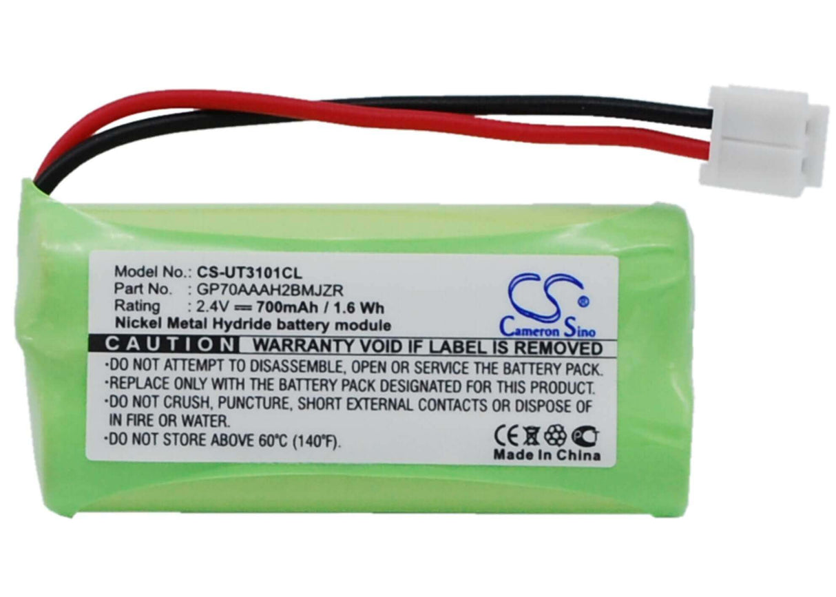 2.4V, Ni-MH, 700mAh, Cordless Phone battery fits Plantronics, Motorola, Detewe, Tesco, 2snaaa55hsj1, 3101, 3111, 1.68Wh Cordless Phone Cameron Sino Technology Limited (Cordless Phone)