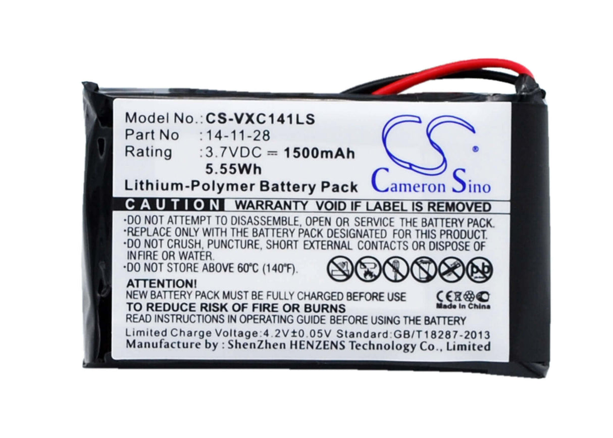 Flashlights Battery For Vancouver Vancouver/xc-141k 3.7v, 1500mah - 5.55wh Bicycles Flashlights Cameron Sino Technology Limited