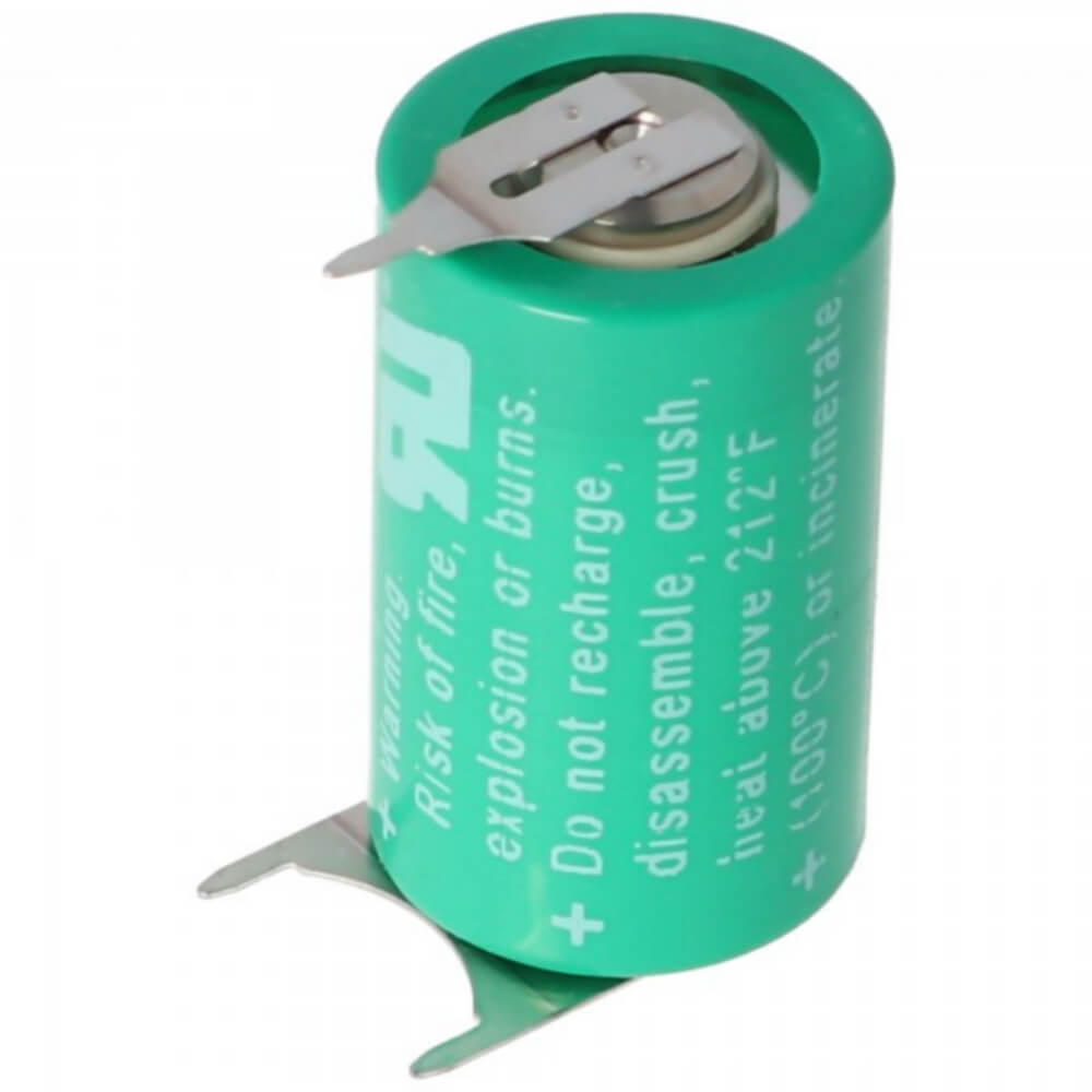 Battery For Varta-cr1/2aa, 6127-101-301 3v, 950 Mah - 2.85wh Other Batteries CB Range With PC Pins - 2 Pin on Negative Terminal - 1 Pin on Postive Terminal