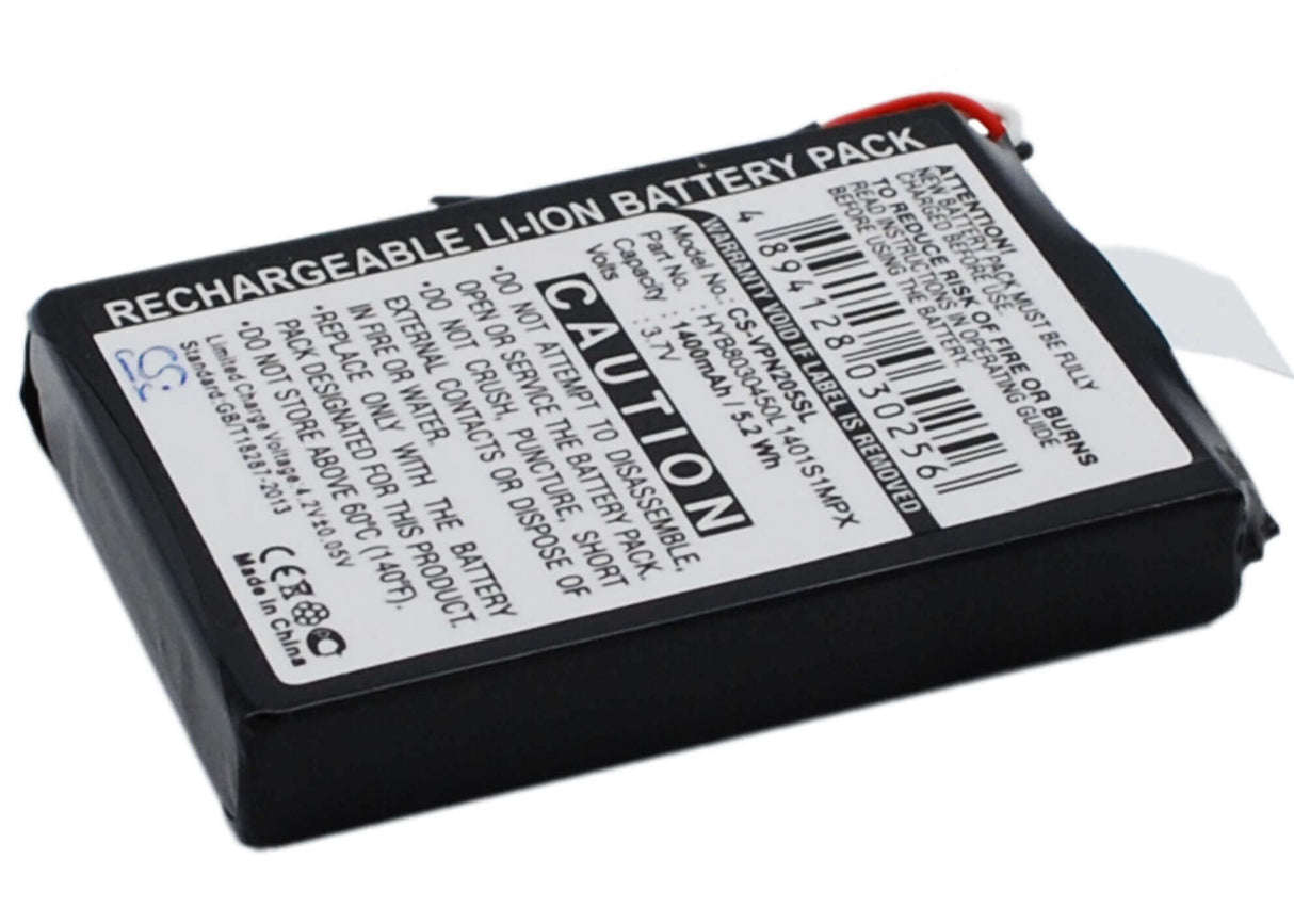 3,7V, Li-ion, 1400mAh, batterie GPS compatible avec Vdo Dayton, Hyb8030450l1401s1mpx, Ma3060, Pn1000, 5,18Wh GPS, Navigator Cameron Sino Technology Limited