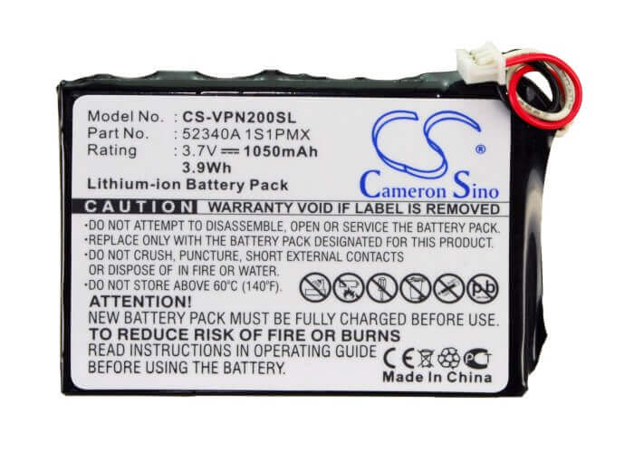 3,7V, Li-ion, 1050mAh, batterie GPS compatible avec Vdo Dayton, 52340a 1s1pmx, Ms2000, Ms2100, 3,89Wh GPS, Navigator Cameron Sino Technology Limited
