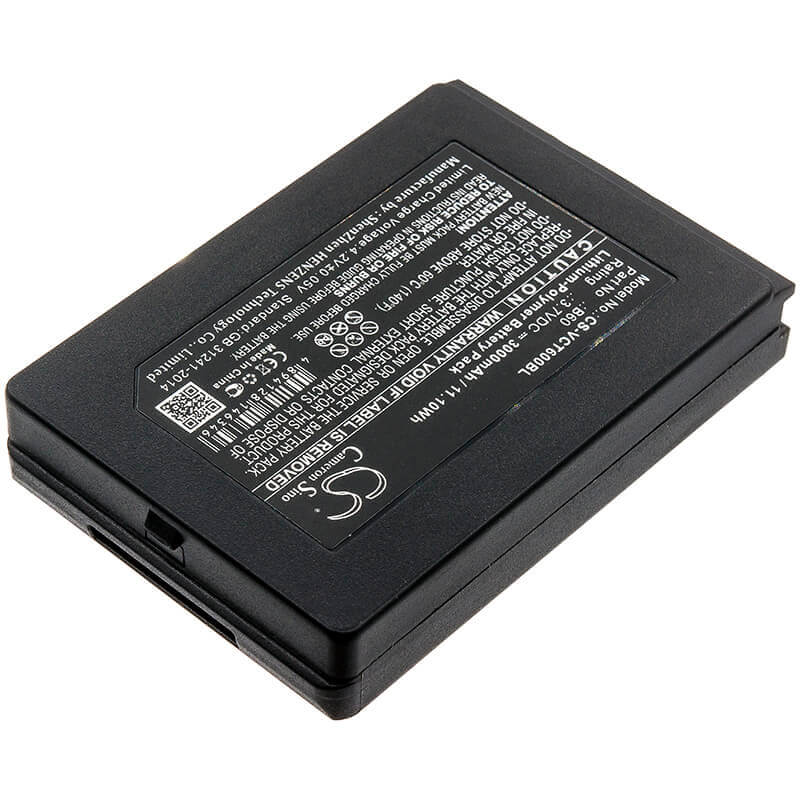 3,7V, Li-Polymer, 3000mAh, Batterie de terminal de paiement compatible avec Vectron, B60, Mobilepro 3, Mobilepro Iii, 11,10Wh Terminal de paiement Cameron Sino Technology Limited
