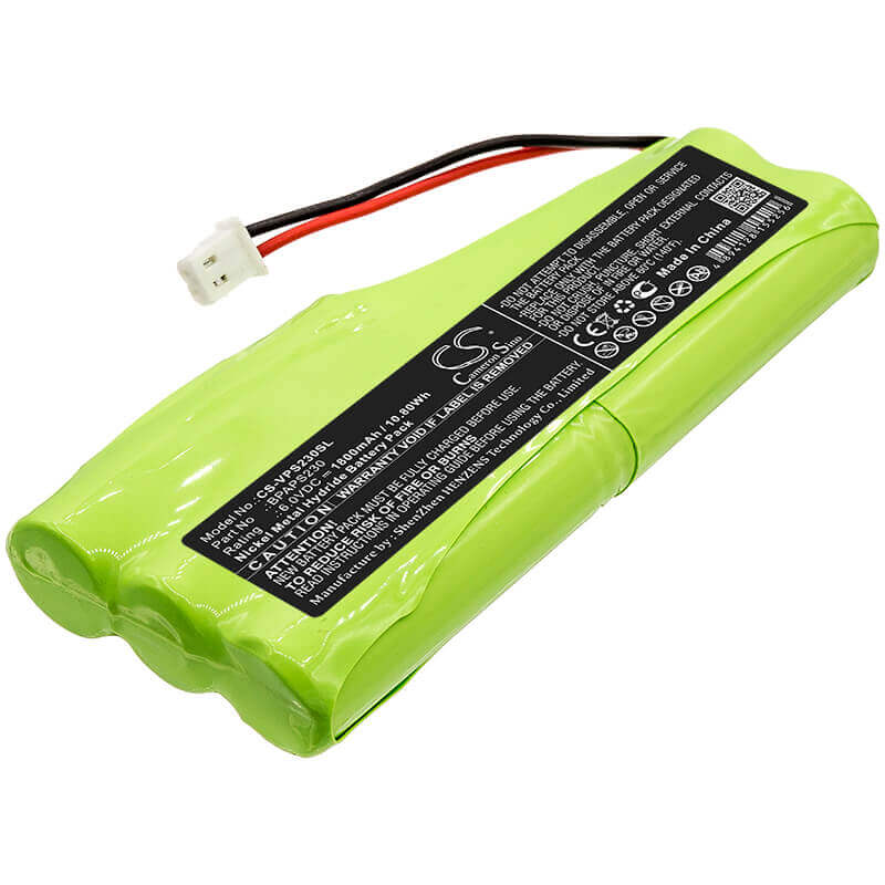 6.0V, Ni-MH, 1800mAh, Batterie d'équipement compatible avec Velleman, Bpaps230, APS230, 10.8Wh Équipement, Enquête, Test Cameron Sino Technology Limited