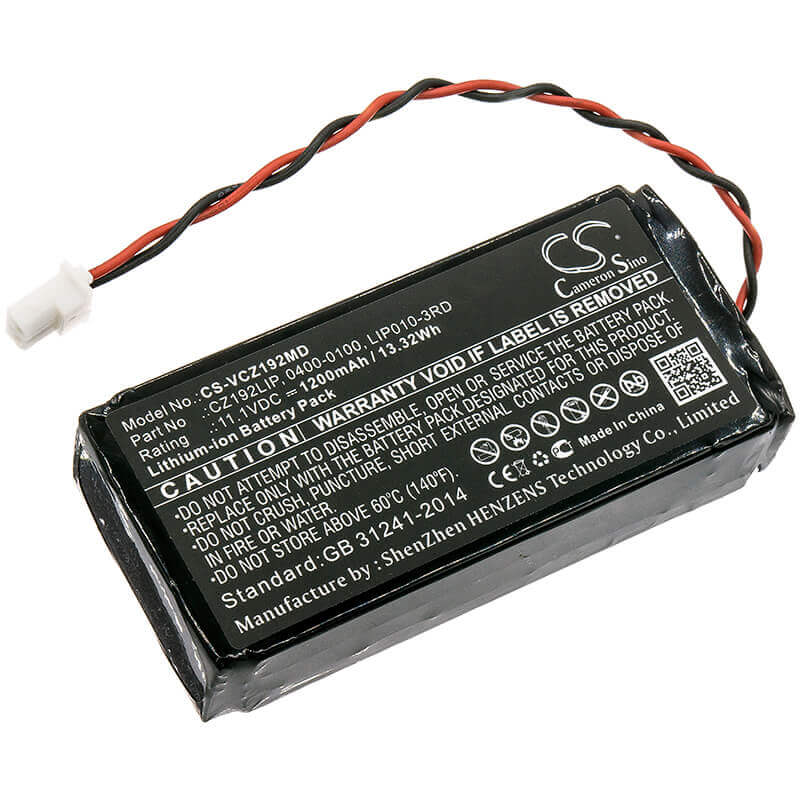 11.1V, Li-ion, 1200mAh, Batterie médicale compatible avec Verathon, 0400-0100, 0400-0100, 0800-0404, 13.32Wh Medical Cameron Sino Technology Limited (Médical)
