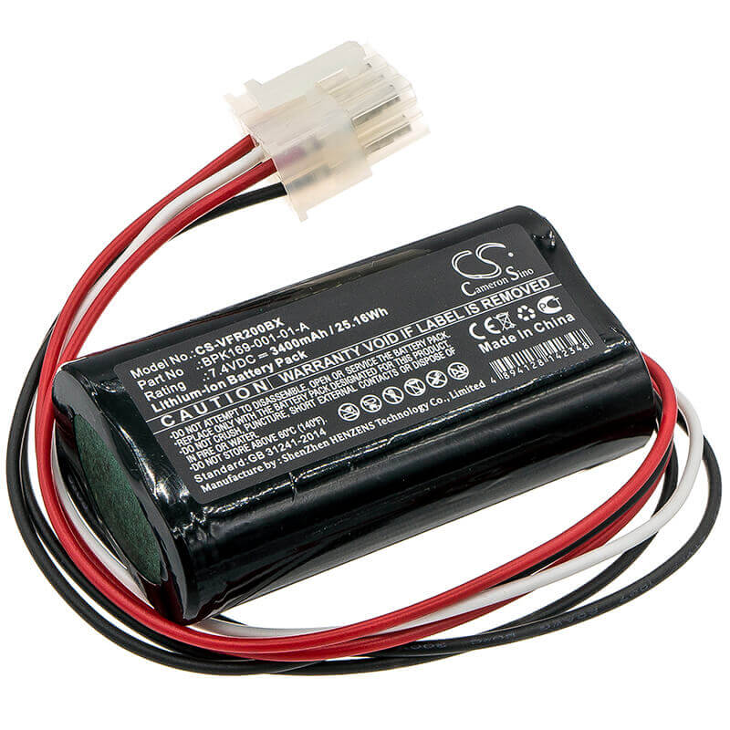 7.4V, Li-ion, 3400mAh, Payment Terminal battery fits Verifone, Bpk169-001-01-a, Pca169-001-01, Pca169-404-01-a, 25.16Wh Payment Terminal Cameron Sino Technology Limited