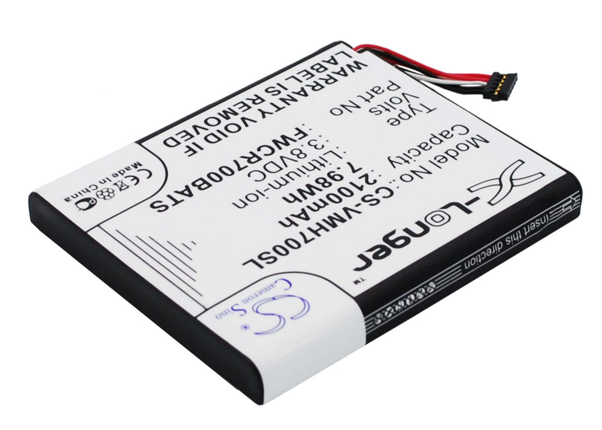 3.8V, Li-ion, 2100mAh, Hotspot battery fits Franklin Wireless, Verizon, Fwcr700bats, Mhs800l, 7.98Wh Hotspot Cameron Sino Technology Limited