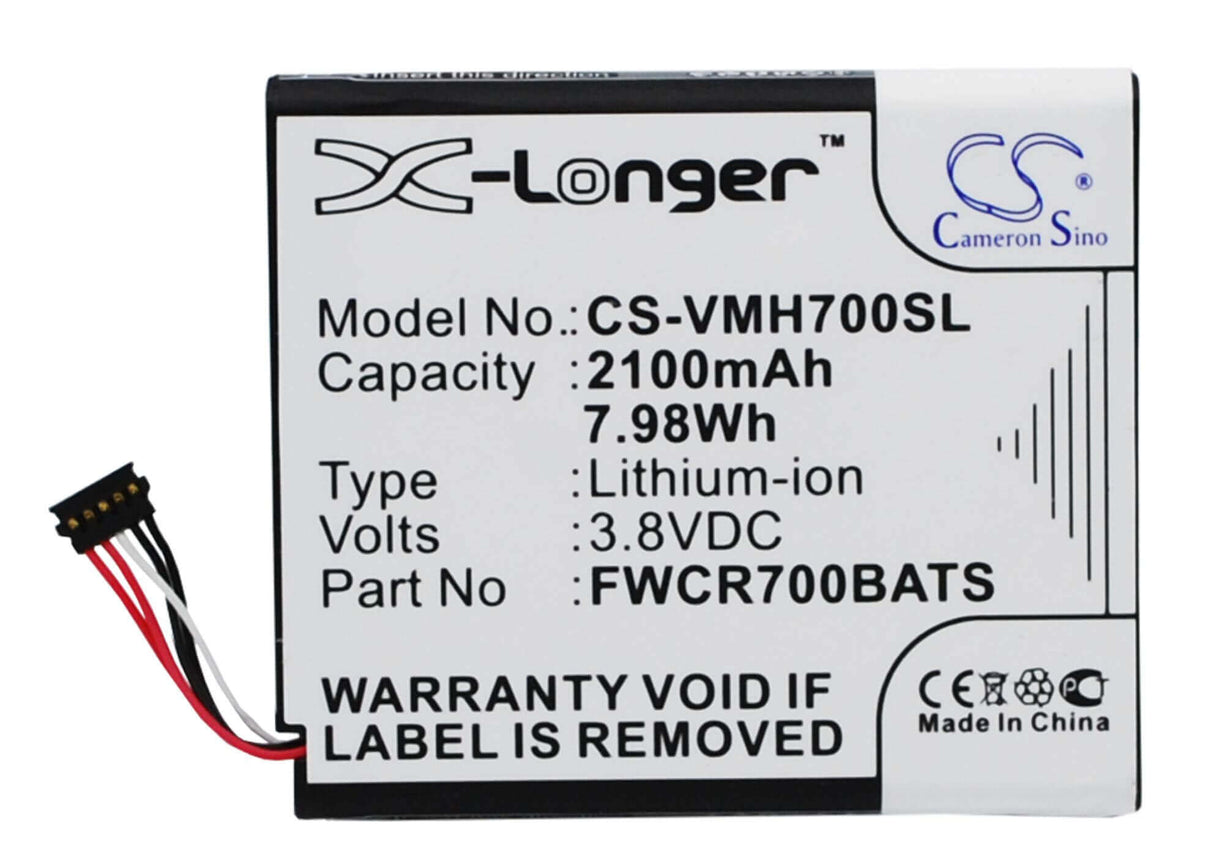 3.8V, Li-ion, 2100mAh, Hotspot battery fits Franklin Wireless, Verizon, Fwcr700bats, Mhs800l, 7.98Wh Hotspot Cameron Sino Technology Limited