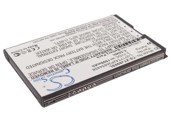 3.7V, Li-ion, 1500mAh, Hotspot battery fits Zte, Verizon, Li3717t42p3h654458, Hotspot 890l, Jetpack 4g Lte, 5.55Wh Hotspot Cameron Sino Technology Limited