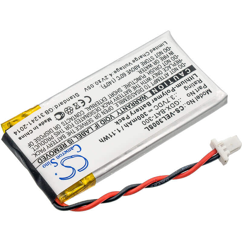 3.7V, Li-Polymer, 300mAh, Equipment battery fits Vernier, Gdx-bat-300, Go Direct Acceleration Sensor, Go Direct Ammonium Ion-selecti, 1.11Wh Equipment, Survey, Test Cameron Sino Technology Limited