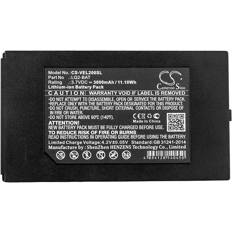 3.7V, Li-ion, 3000mAh, Equipment battery fits Vernier, Lq2-bat, Go Direct, Go Direct Spectrovis Plus, 11.1Wh Equipment, Survey, Test Cameron Sino Technology Limited