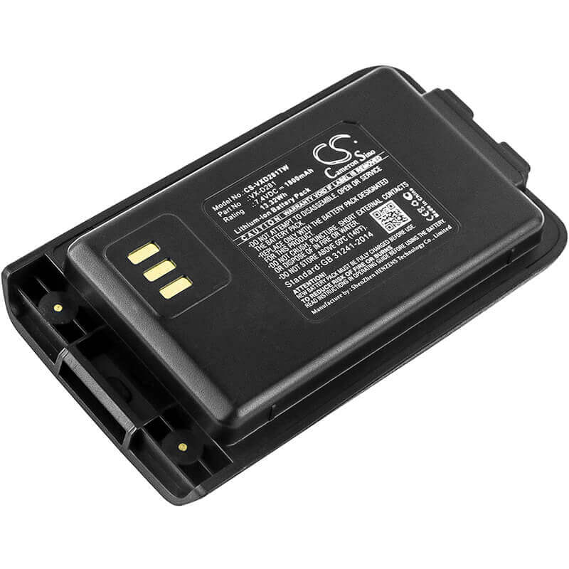 7.4V, Li-ion, 1800mAh, Two-Way Radio battery fits Vertex, Vx-d281, Vx-d288, 13.32Wh Two-Way Radio Cameron Sino Technology Limited