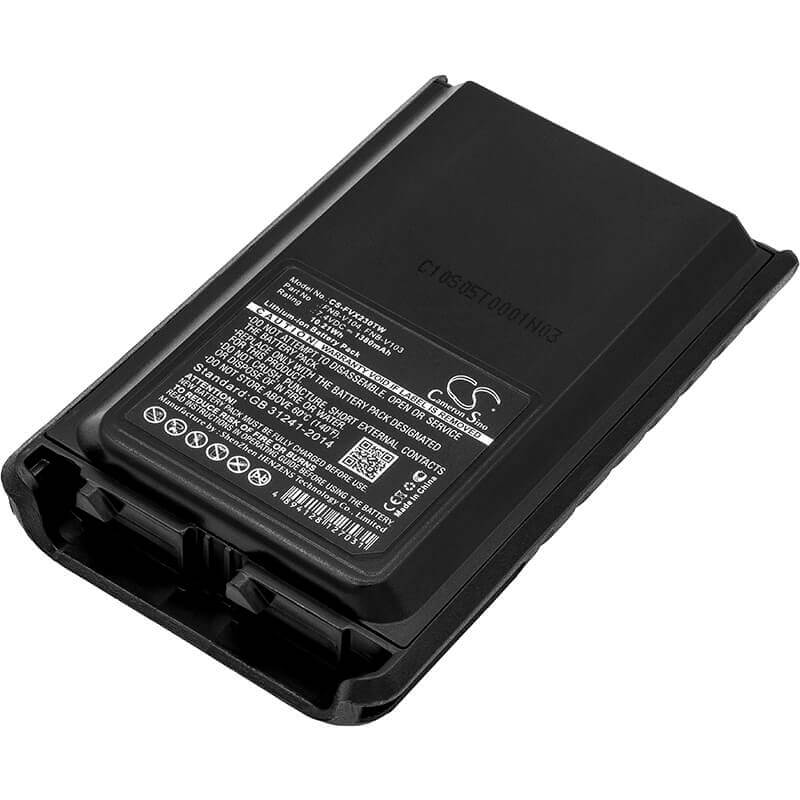 7,4V, Li-ion, 1380mAh, batterie pour radio bidirectionnelle compatible avec Yaesu, Vertex, Fnb-v103, Vx230, Vx-230, 10,21Wh radio bidirectionnelle Cameron Sino Technology Limited