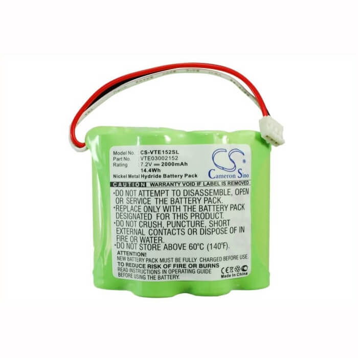 7.2V, Ni-MH, 2000mAh, Equipment battery fits Vetronix, 02002720-01, 3002152, Consult Ii, 14.4Wh Equipment, Survey, Test Cameron Sino Technology Limited