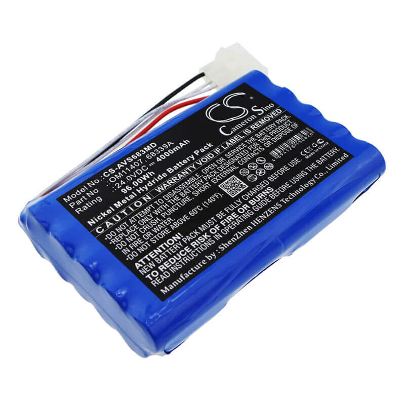 24.0V, Ni-MH, 4000mAh, Medical battery fits Carefusion, Bird, Viasys Healthcare, 68339, Avea Vent 68339, 96.00Wh Medical Cameron Sino Technology Limited (Medical)