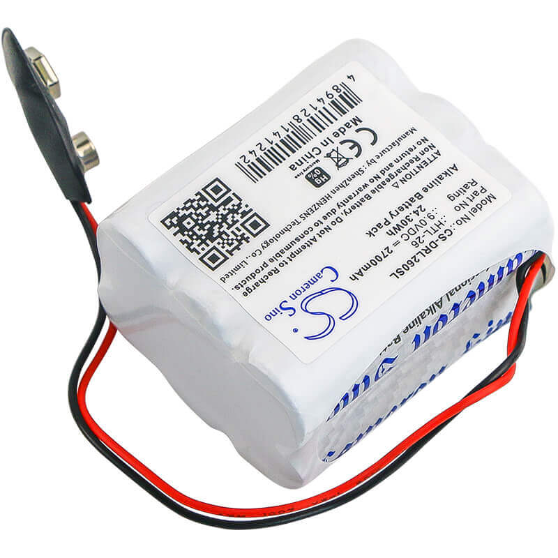 9.0V, Alkaline, 2700mAh, Door Lock battery fits Vingcard, Dl-26, 12, 1200, 24.3Wh Door Lock Cameron Sino Technology Limited