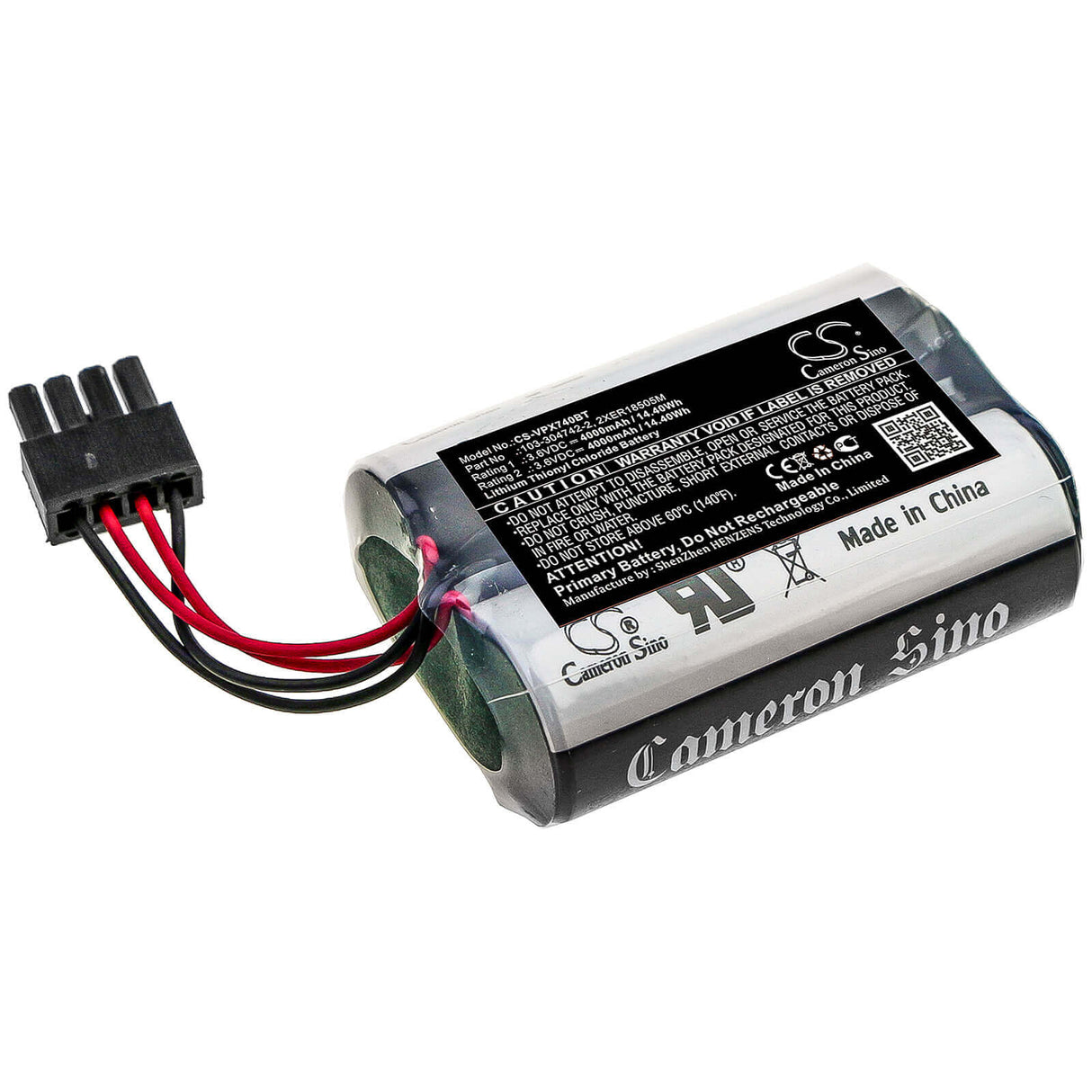 Alarm Battery For Visonic, Mcs-740, Sr-740 Pg2 3.6v, 4000mah - 14.40wh Alarm System Cameron Sino Technology Limited