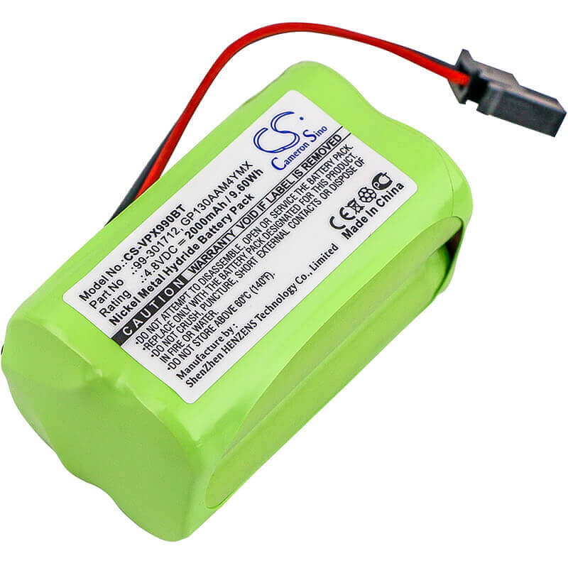 Ni-MH, Alarm Battery For Visonic, Powermaster 10, Powermax Express 4.8v, 2000mah - 9.60wh Alarm System Cameron Sino Technology Limited
