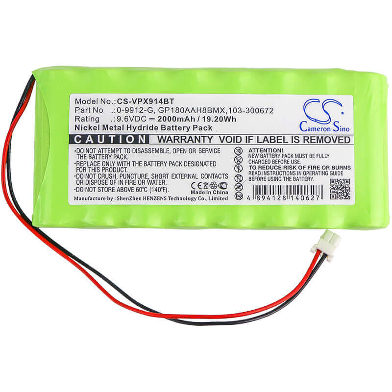 Ni-MH, Alarm Battery For Visonic, Powermax Pro 9.6v, 2000mah - 54.00wh Alarm System Cameron Sino Technology Limited