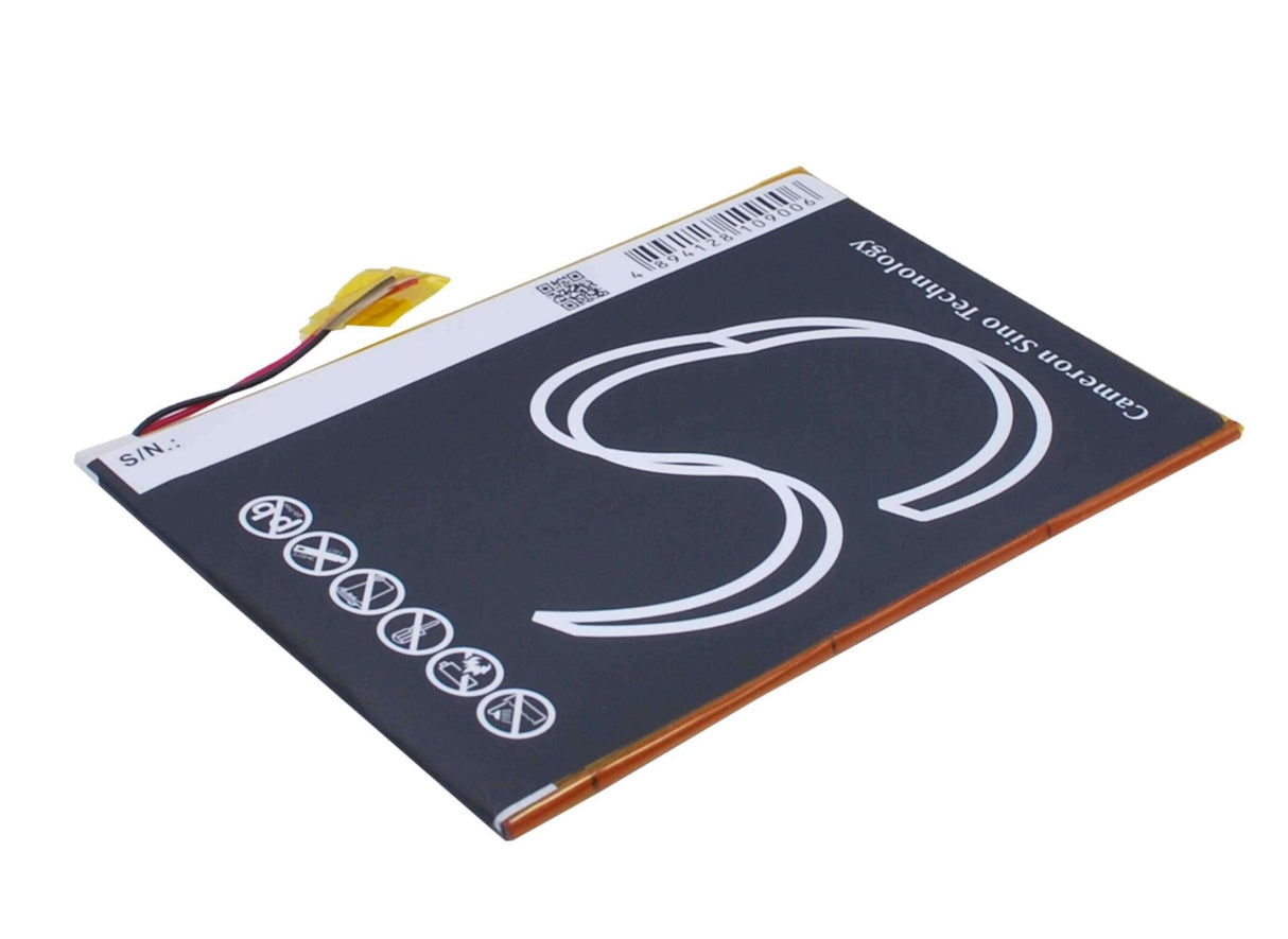3.7V, Li-Polymer, 3300mAh, Tablet battery fits Visual Land, Pl2784120, Me-9q, Prestige Elite 9q 9", 12.21Wh Tablet Cameron Sino Technology Limited