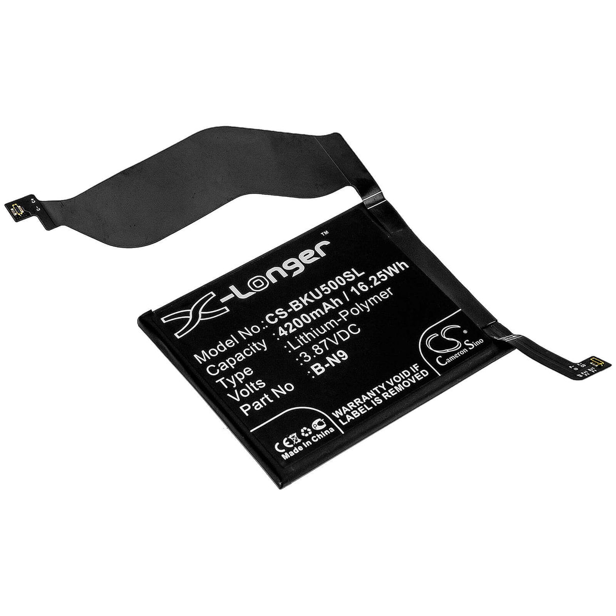 3.87V, Li-Polymer, 4200mAh, SmartPhone battery fits Vivo, B-n9, Iqoo 5 5g, V2024, 16.25Wh Mobile, SmartPhone Cameron Sino Technology Limited (Smartphone)
