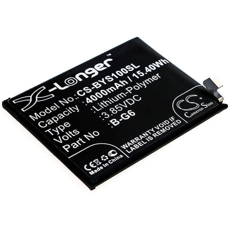 3.85V, Li-Polymer, 4000mAh, SmartPhone battery fits Vivo, B-g6, S1 Pro, V1945, 15.4Wh Mobile, SmartPhone Cameron Sino Technology Limited (Smartphone)