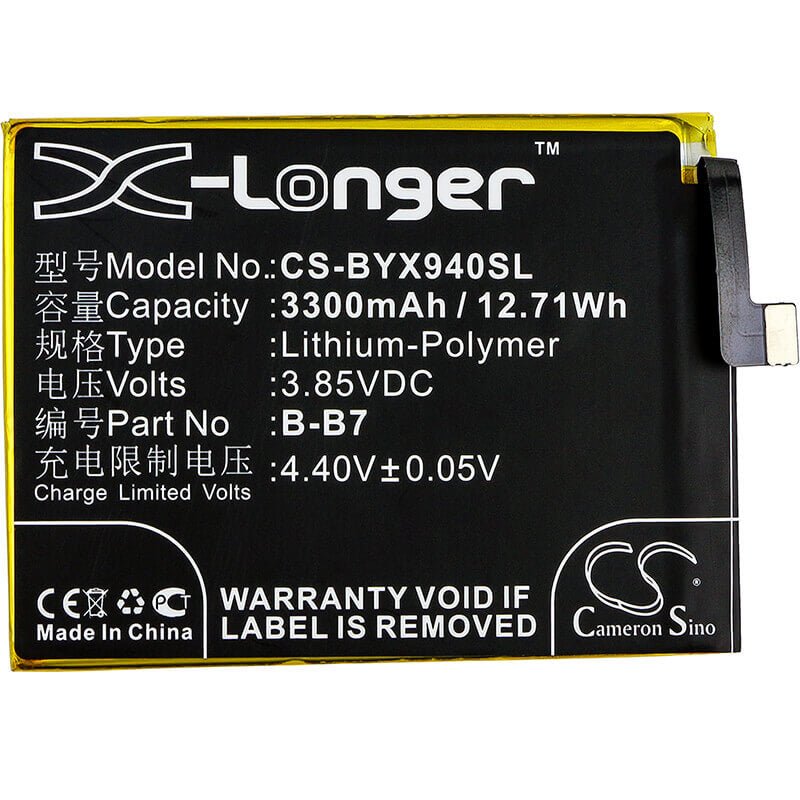 Battery For Vivo, X9l 3.85v, 2400mah - 9.24wh Mobile, SmartPhone Cameron Sino Technology Limited (Suspended)