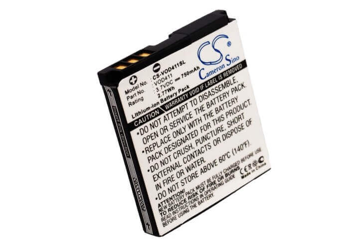 3,7V, Li-ion, 750mAh, batterie de smartphone compatible avec Vodafone, 411, Vf411, 2,78Wh Mobile, Smartphone Cameron Sino Technology Limited (Smartphone)