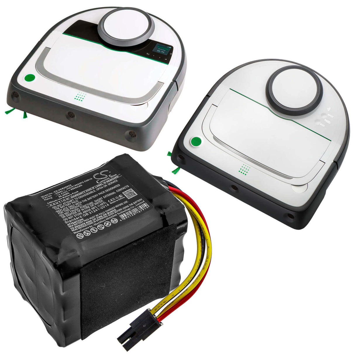 14.4V, Li-ion, 6000mAh, Vacuum battery fits Vorwerk, Kobold Vr200, 86.40Wh Vacuum Cameron Sino Technology Limited