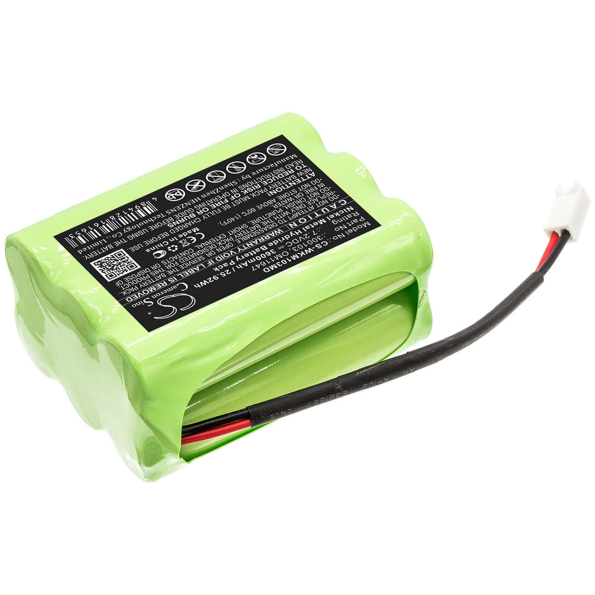 7.2V, Ni-MH, 3600mAh, Medical battery fits Walkmed, 300103, Infusion Pump, Infusion Triton, 25.92Wh Medical Cameron Sino Technology Limited (Medical)