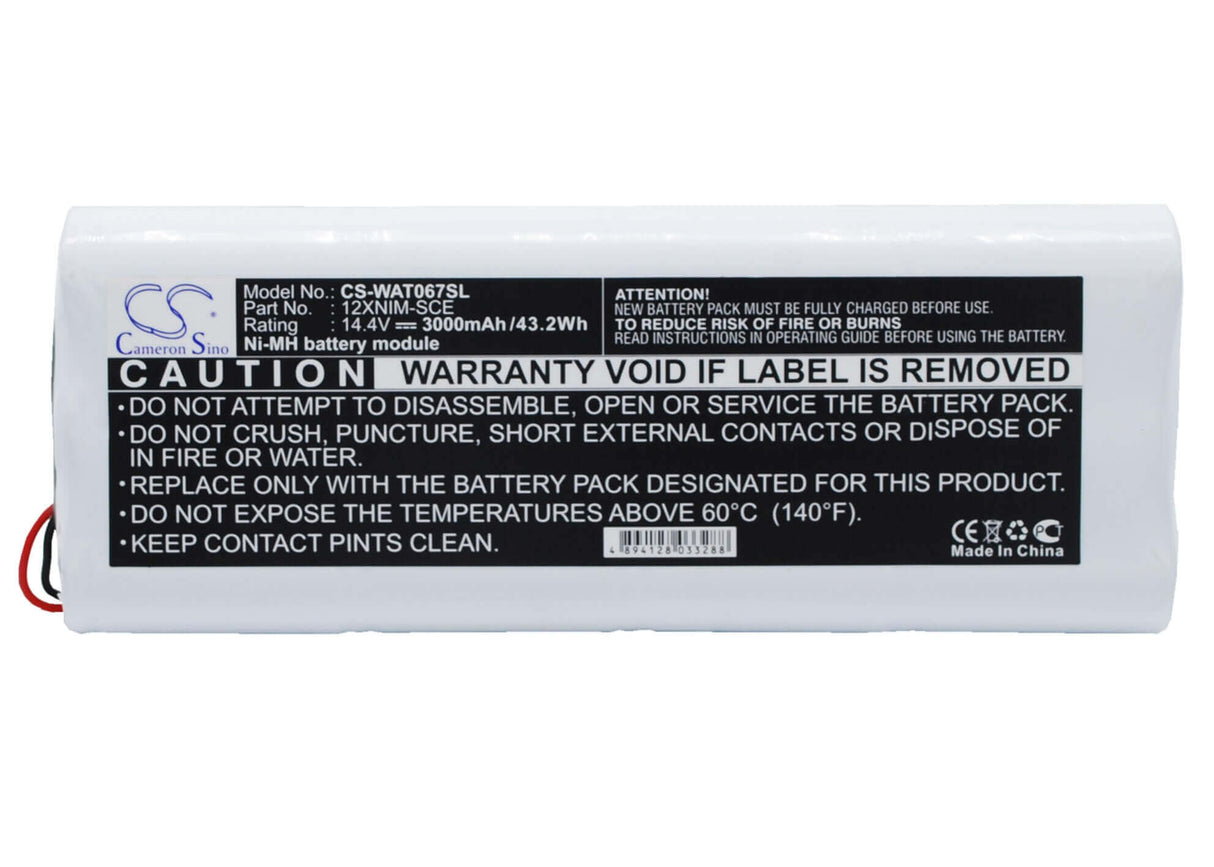 14.4V, Ni-MH, 3000mAh, Equipment battery fits Wavetek, 12xnim-sce, 4010-00-0067, 43.2Wh Equipment, Survey, Test Cameron Sino Technology Limited