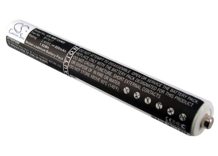 2.4V, Ni-CD, 800mAh, Batterie médicale compatible avec Welch-allyn, 72600, 12800 Pocketscope Ophthalmosco, 211, 1.92Wh Medical Cameron Sino Technology Limited (Médical)