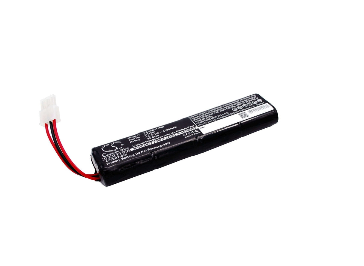 12.0V, Li-MnO2, 3000mAh, Medical battery fits Grason Stadler, Schiller America, Mrl, Medical Research, Welch-allyn, 1852, Aed 10 Jump Start, 36.00Wh Medical Cameron Sino Technology Limited (Medical)