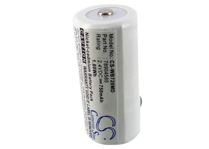 2,4V, Ni-CD, 750mAh, Batterie médicale compatible avec Diversified Medical, Cardinal Medical, Welch-allyn, 78904585, Cjb-720, 1,80Wh Medical Cameron Sino Technology Limited (Médical)