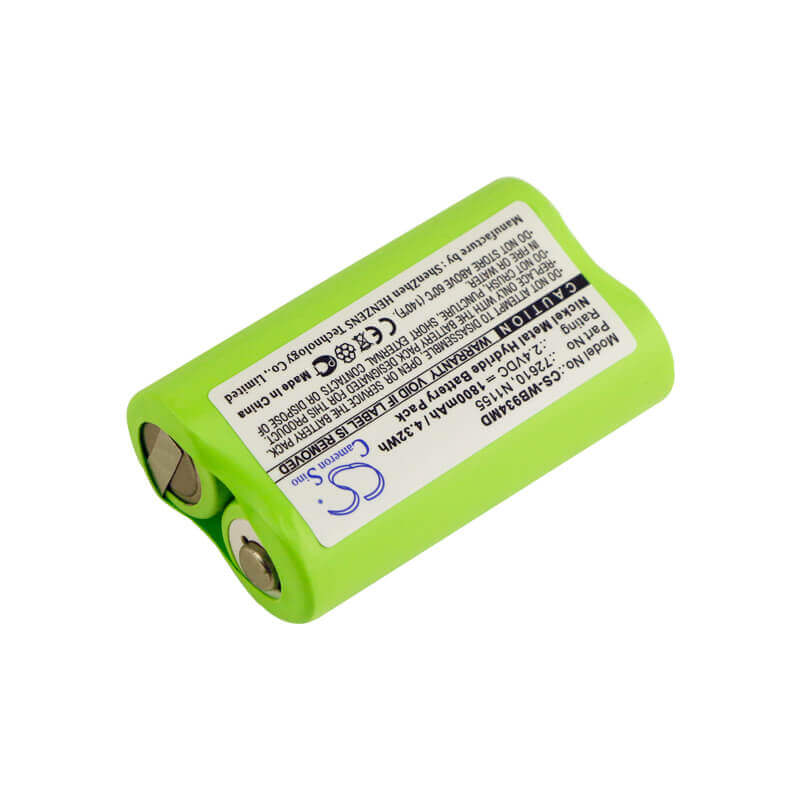2,4V, Ni-MH, 1800mAh, Batterie médicale compatible avec Welch-allyn, 72610, Compacset 93400, Otoscope compact 93400, 4,32Wh Medical Cameron Sino Technology Limited (Médical)
