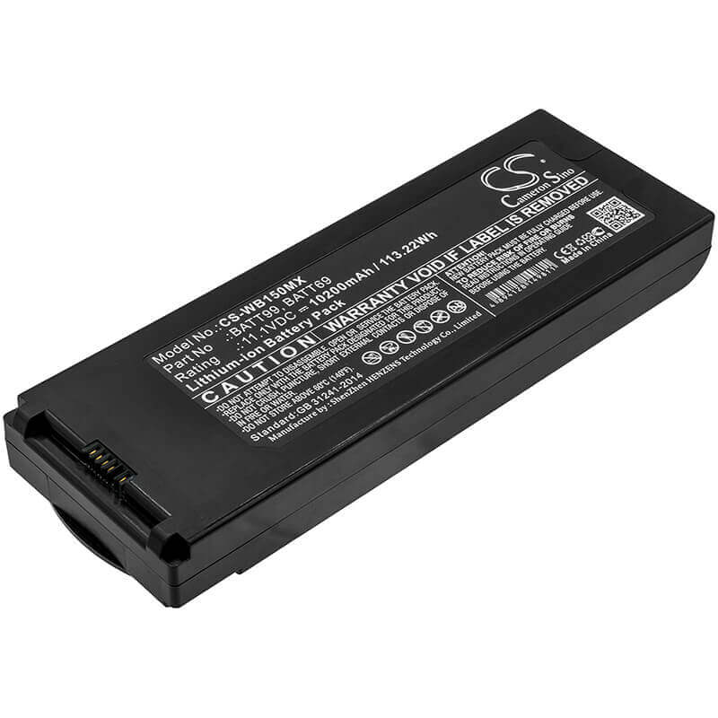 11.1V, Li-ion, 10200mAh, Batterie médicale compatible avec Welch-allyn, Batt69, Connex 6000 Vital Signs Monito, Connex Spot, 113.22Wh Medical Cameron Sino Technology Limited (Médical)