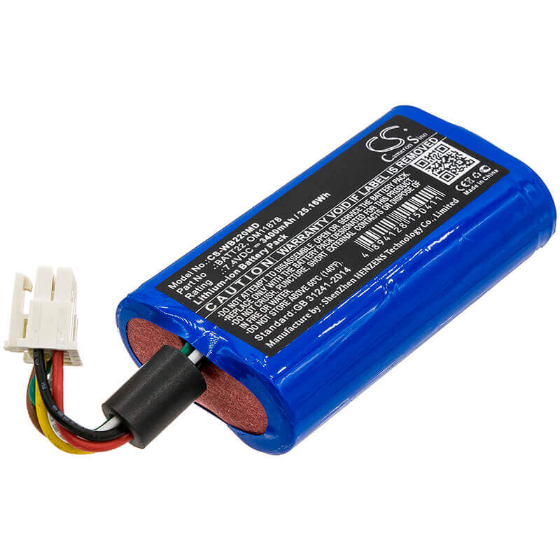 7,4V, Li-ion, 3400mAh, Batterie médicale compatible avec Welch-allyn, 901000, Connex Spot, Connex Spot Monitor, 25,16Wh Medical Cameron Sino Technology Limited (Médical)